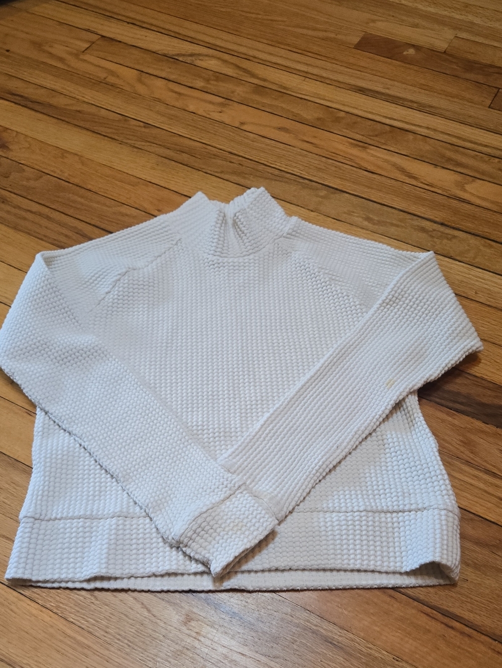 The North Face Women's Cream Textured Mock Neck Sweater